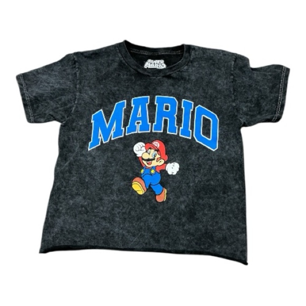 Nintendo - NEW - Super Mario Brothers Varsity Emblem T-Shirt